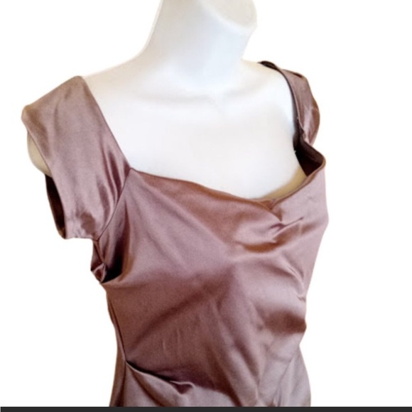 NICOLE MILLER Glam Silver Party Dress Size 10 - Picture 2 of 2